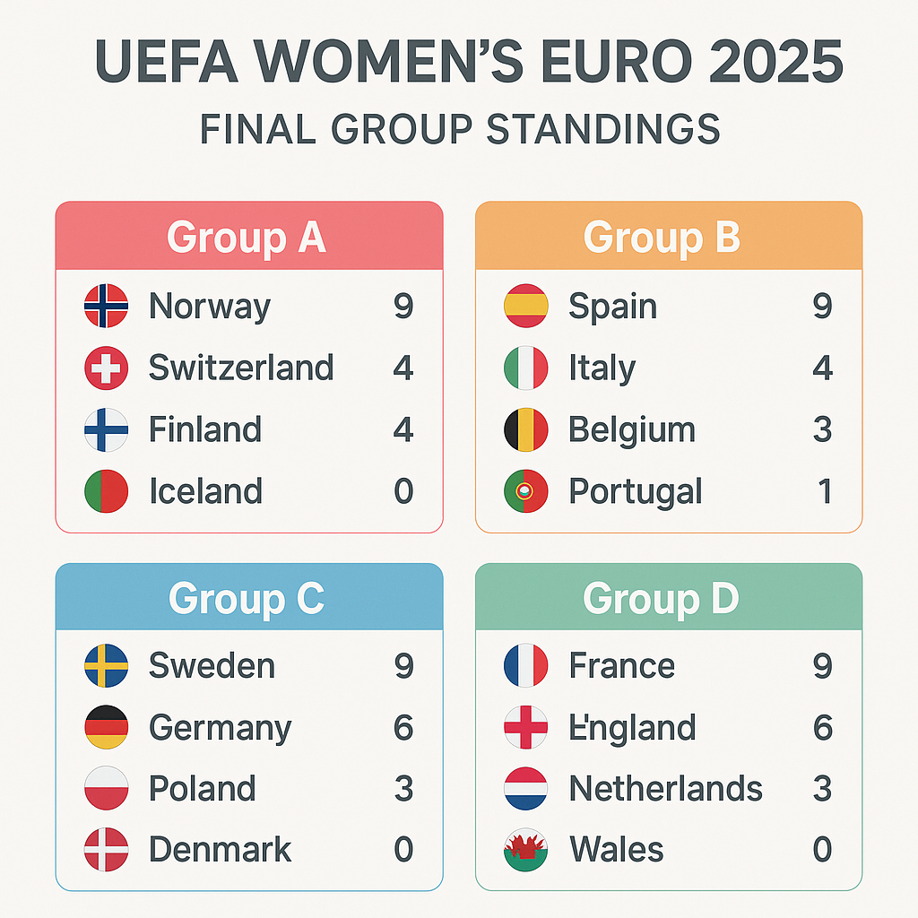 Discover the key moments of the Euro 2025 group stage