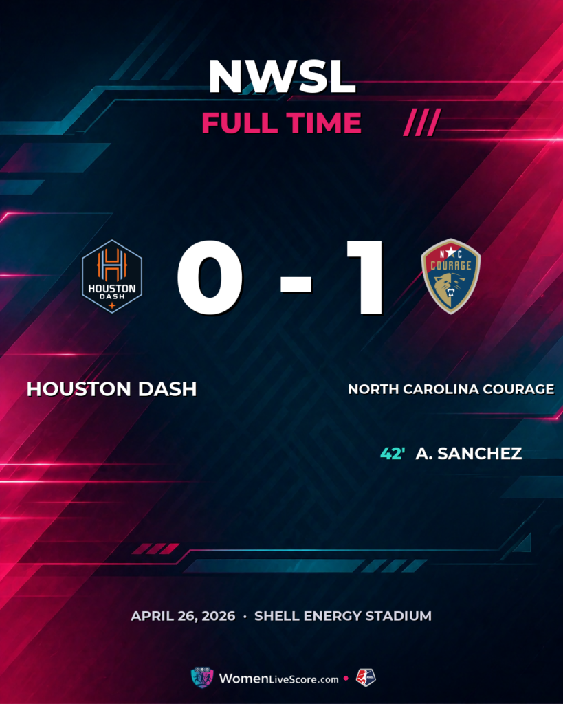 Houston Dash 0-1 Courage: Sanchez’s Goal Sinks Dash