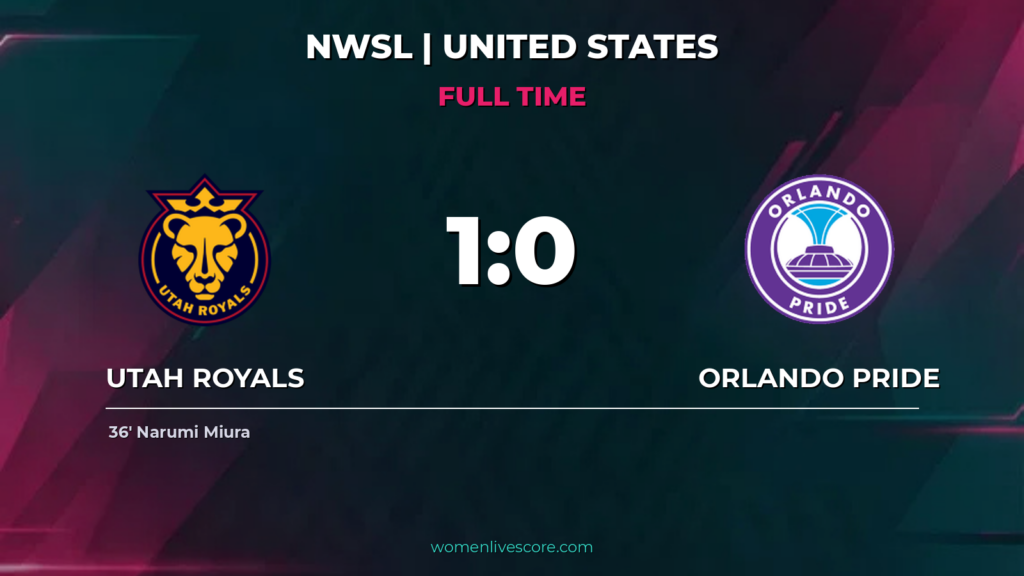 Utah Royals 1-0 Orlando Pride | Miura Goal Decides Tie