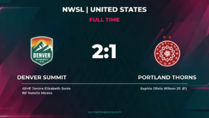 Denver Summit 2-1 Portland Thorns: Means' Late Winner