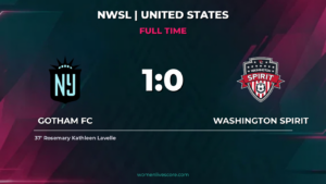 Gotham FC 1-0 Washington Spirit: Lavelle Scores