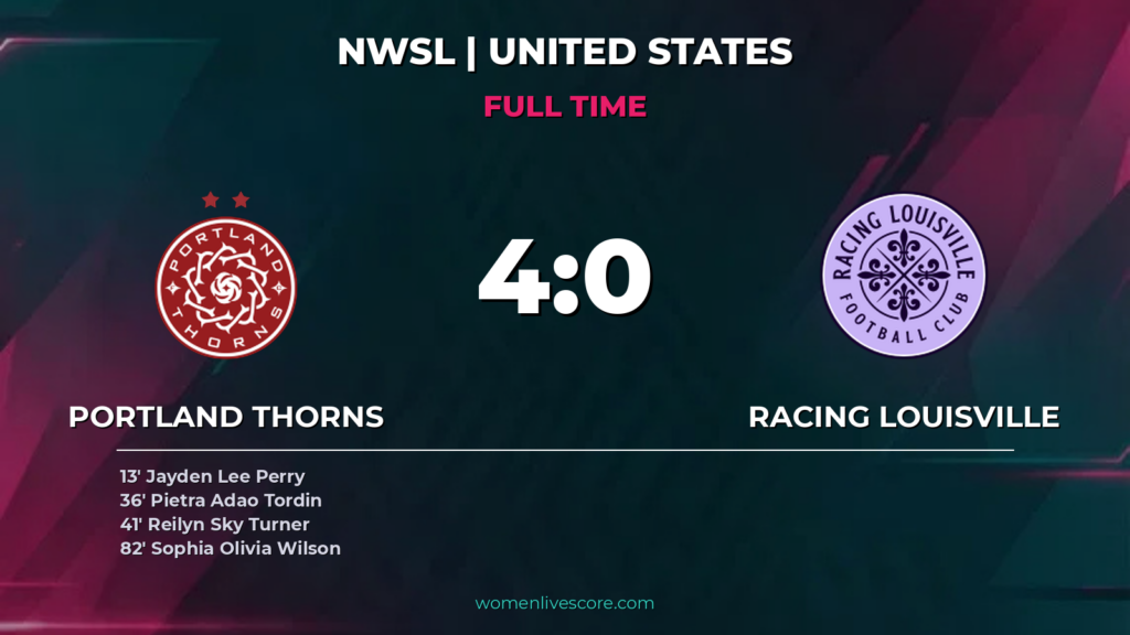 Portland Thorns 4-0 Racing Louisville NWSL