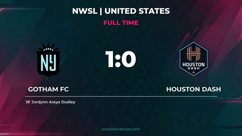 Gotham FC 1-0 Houston Dash: Dudley Scores Winner