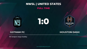 Gotham FC 1-0 Houston Dash: Dudley Scores Winner