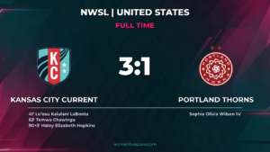 Kansas City Current 3-1 Portland Thorns
