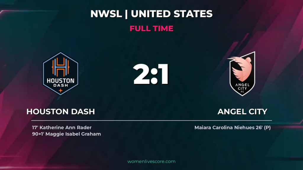 Houston Dash Edge Angel City 2-1 with Late Winner