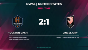 Houston Dash Edge Angel City 2-1 with Late Winner