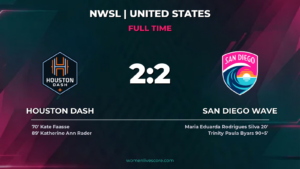 Houston Dash 2-2 San Diego Wave: Byars Grabs Late Draw