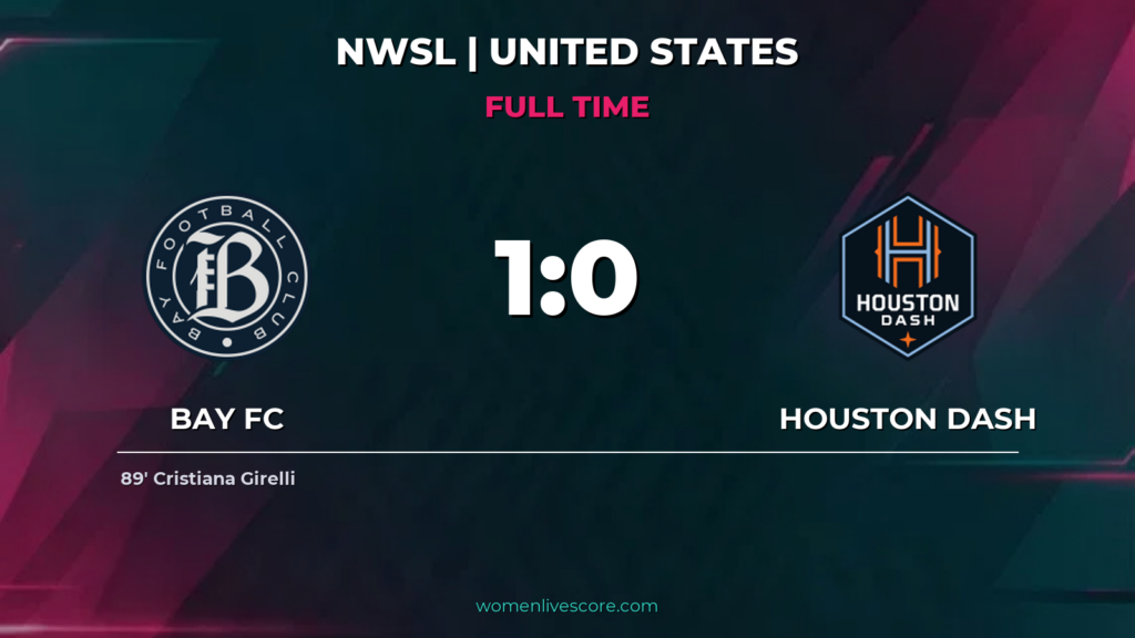 Bay FC Edges Houston Dash 1-0 with Late Girelli Goal