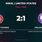 Hanks' Late Strike Seals Thorns 2-1 Pride Win