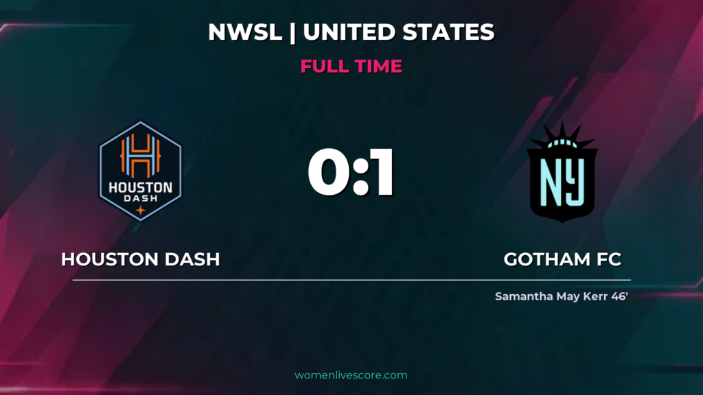 Dash 0-1 Gotham: Kerr Secures Narrow Win