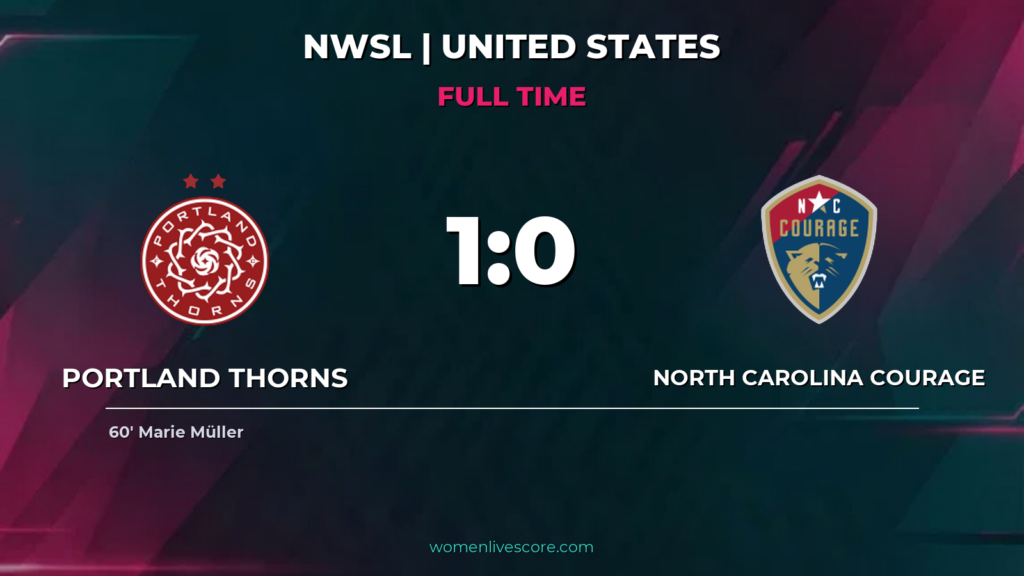 Müller Goal Lifts Thorns to 1-0 Win Over Courage