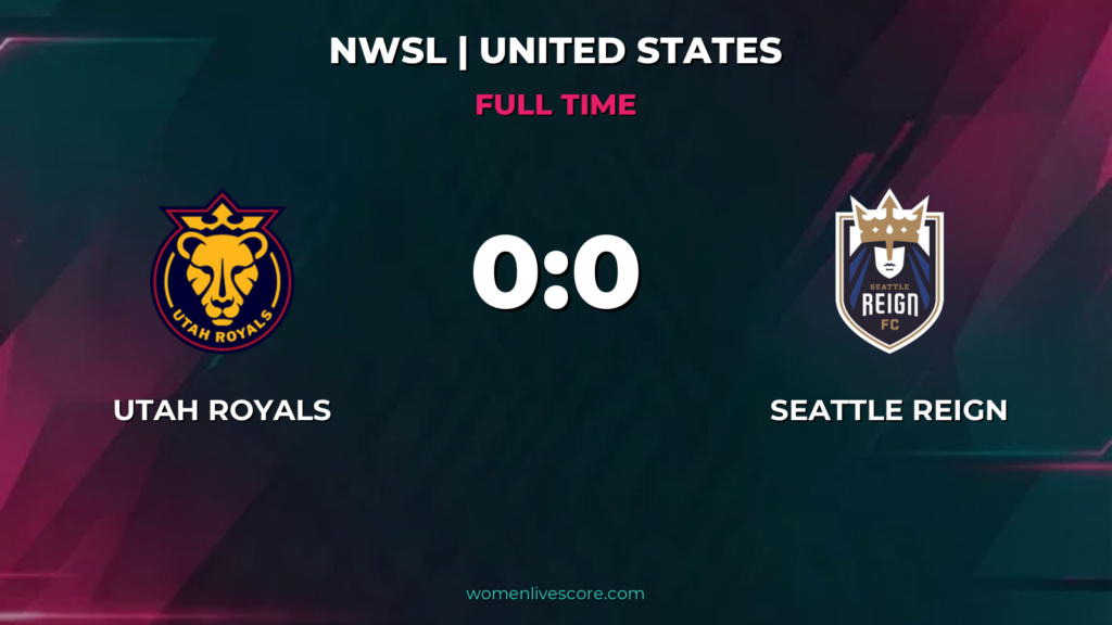 Utah Royals and Seattle Reign Draw 0-0 in Sandy