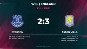 Aston Villa Edge Everton 3-2 in Five-Goal WSL Clash