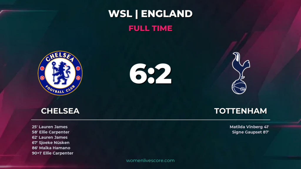Chelsea Hammer Tottenham 6-2 at Stamford Bridge